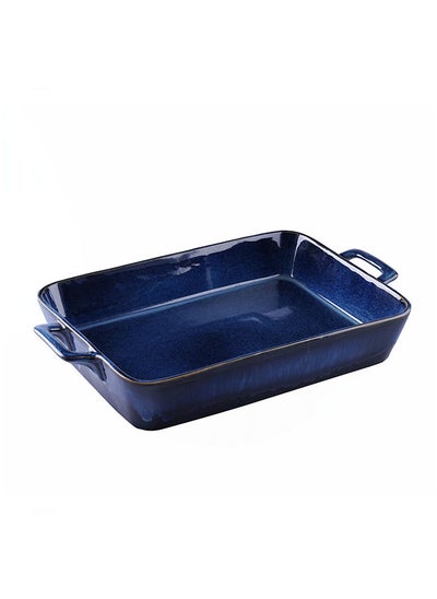 اشتري Ocean Reactive Glaze Baking Tray 41X24X7Cm - Indigo في الامارات