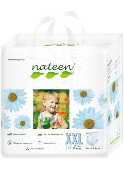 Buy Nateen Premium Care Baby Pants Diapers,Size 6(15+kg),XXL Baby Pull Ups,20 Count Diaper Pants,Super Absorbent,Ultra Thin Baby Diapers Pants. in UAE