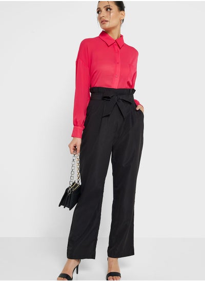 Buy Overlap Front Pleated Pants in UAE