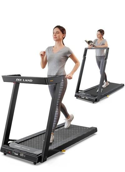 Buy 3 In 1 Foldable Under Desk Treadmill With Z-Shaped Design| 2.5HP Walking Pad/ Running Machine For Home & Office Use in UAE