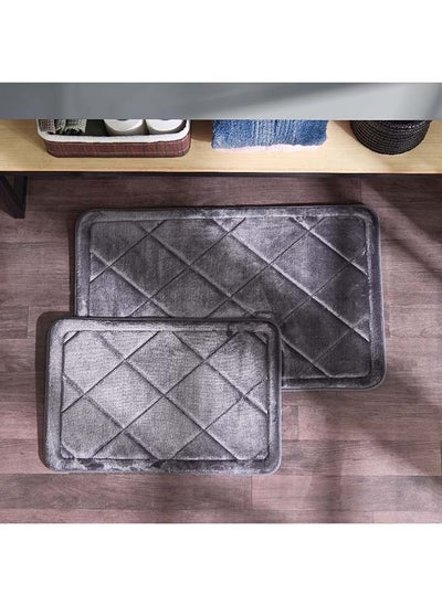 اشتري Bella 2-Piece Memory Foam Bath Mat Set 80 x 50 cm في الامارات