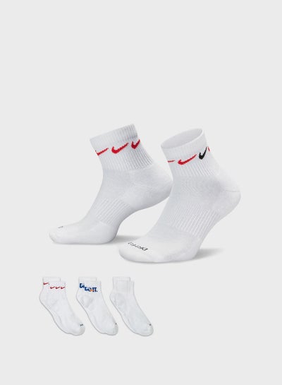 اشتري 3 Pack Everyday Plus Cush Ankle Socks في السعودية