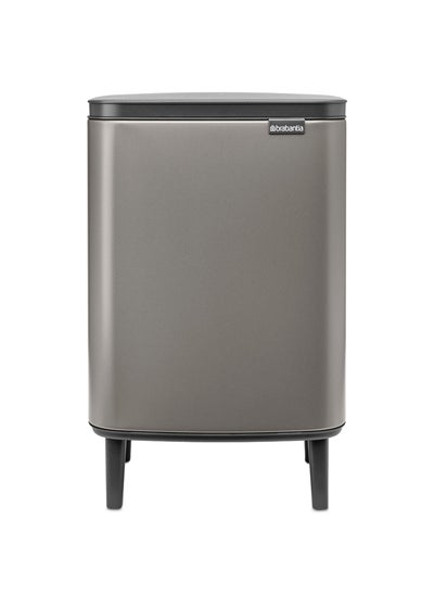 Buy Bo Waste Bin HI 12L Platinum in UAE