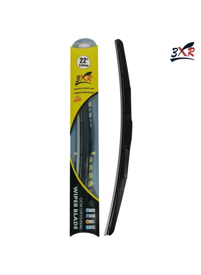 اشتري Car Wiper Blade Premium Model 22" 350mm Hybrid Wiper Blade All Season Universal Car Wiper Blade 1 Pcs في السعودية