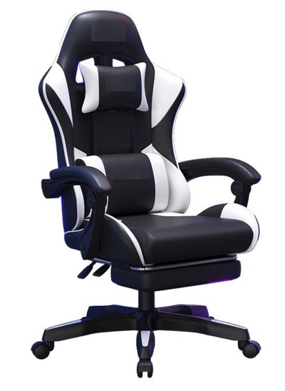 Buy Gaming Chair with Footrest, Racing Gaming Chair, Computer Gamer Chair Ergonomic Game Chair with Adjustable Headrest and Lumbar Support in UAE