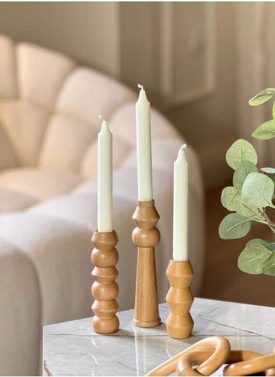 Buy Wooden candle holders set 2 in Egypt