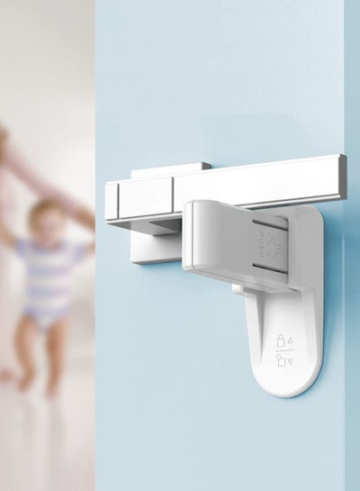Buy Childproof Door Lever Lock SYOSI 4 Pack Baby Safety Door Lever Locks for Toddlers Child Safety Locks for Doors Prevent Toddlers from Opening Doors No Tools Need or Drill in UAE