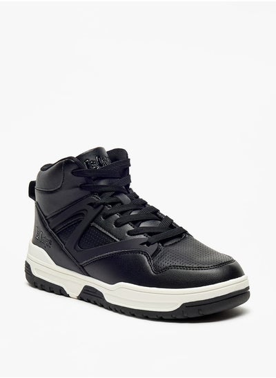 اشتري Women's Montone High Cut Sneakers with Lace-Up Closure في الامارات