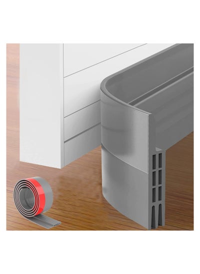 Buy Door Draft Stopper Door Draught Excluder Under Door Draft Stopper Seals Wind Breeze Noise Sound Light Dust Smell Insect Blocker for Door Window 2 W x 39in L Grey in Saudi Arabia