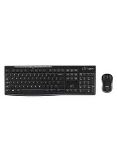 Buy MK270 Wireless Keyboard And Mouse Black in UAE