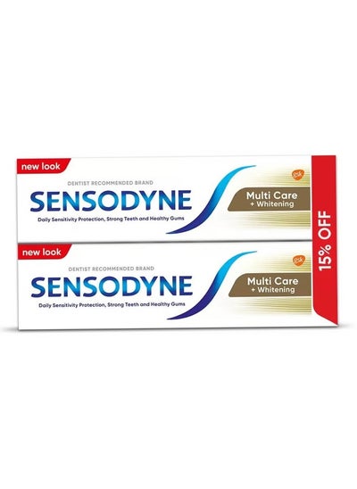 Buy Multi-Care Whitening Toothpaste 2x75 ml in Saudi Arabia