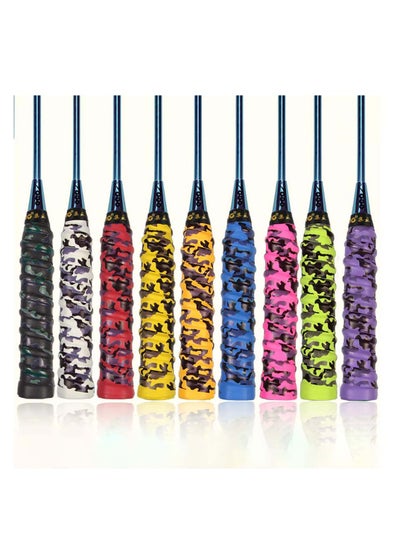 Buy Tennis Racket Grip Tape 9 PcsKeel Design Camouflage Non-Slip Tape for Tennis Racket Badminton Racket Baseball Bat Bicycle Grip Fishing Grip in UAE