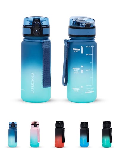 Buy LA' PRECIOUS 350ml Kids Water Bottle - USA Tritan Material Non-Toxic BPA Free - Fast Flow - Flip Top Leak Proof Lid and One Click Open in UAE