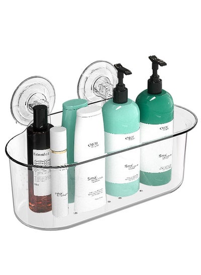 Buy Shower Caddy Suction Cup Shower Shelf Suction Shower Shelf, One-Second Installation NO-Drilling, Waterproof Organizer, Removable Shower Shelf for Bathroom in Saudi Arabia