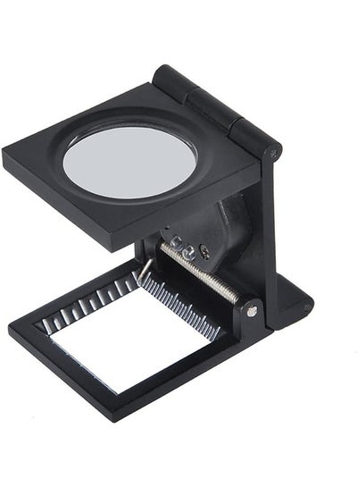 سعر GOTOTOP 10 x 28mm Linen Test Three Folding Magnifying Glass ...