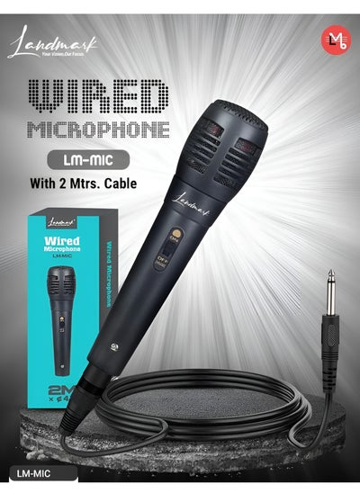 Buy Wired microphone LM-MIC LANDMARK with 2m cable in UAE