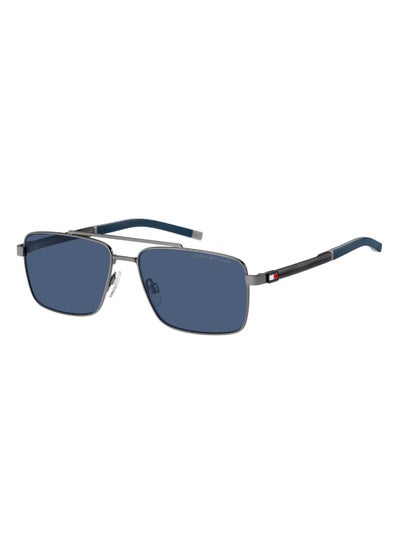 Buy Men's UV Protection Rectangular Shape Carbon Fiber Sunglasses TH 2078/S BLUE 41 - Lens Size: 41 Mm - Mtdk Ruth in UAE