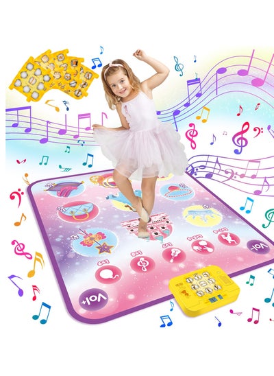 اشتري Dance Mat Toy, Piano Mat for Kids, Music Play Mat with 5 Challenge Modes, Birthday Gift for Children Ages 3-12 في الامارات