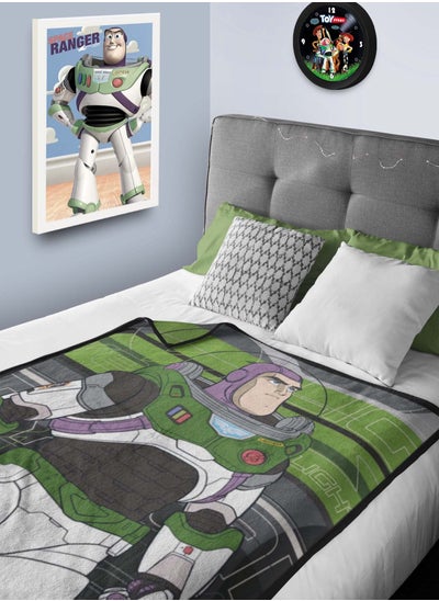 Buy Lightyear Polar Fleece Blanket for Kids All-Season, Ultra Soft, Fade Resistant (Official Disney Product) in UAE