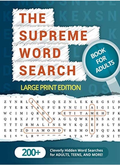 اشتري The Supreme Word Search Book For Adults - Large Print Edition: Over 200 Cleverly Hidden Word Searche في الامارات