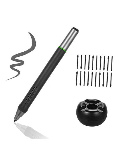 اشتري Digital Pen 8192 Levels Pressure Battery-Free Stylus Pen with 20pcs Pen Nips Pen Holder for BT-16HDT/BT-16HDK/BT-16HD/BT-22U MINI/BT-22UX Graphics Monitor Drawing Tablet في السعودية