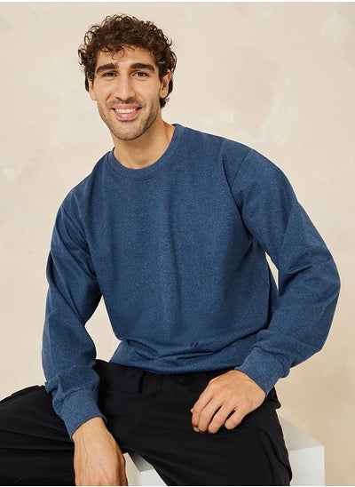 Buy Relaxed Fit Cotton Terry Sweatshirt in Saudi Arabia