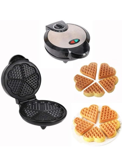 Buy Electric Waffle Maker - Non-Stick, Adjustable Temperature Control, Stainless Steel Waffle Iron for Perfect Belgian Waffles in UAE