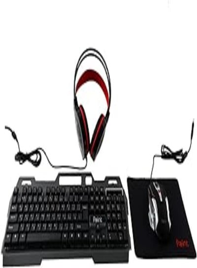 Buy Generic KeyBoard + Mouse USB POINT Gaming 4in1 COMPO KIT PT1000 in Egypt