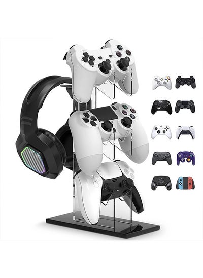 Buy Universal 3 Tier Controller Holder with Headset Stand Holder for Xbox ONE Switch PS4 PS5 PC, Controller Stand Bracket Gaming Accessories in UAE