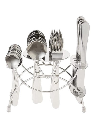 Buy FNS Glaze (M) Cutlery Set 24Pcs Mirror Finish in UAE