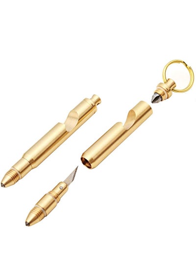 Buy Multitool Key Set 5 in 1 Gold with Keychain and Screwdriver in Saudi Arabia