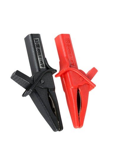 اشتري HT18A Crocodile Clip Fitting of DSO3064 2pcs Large Dolphin Gator Clips Red + Black في السعودية