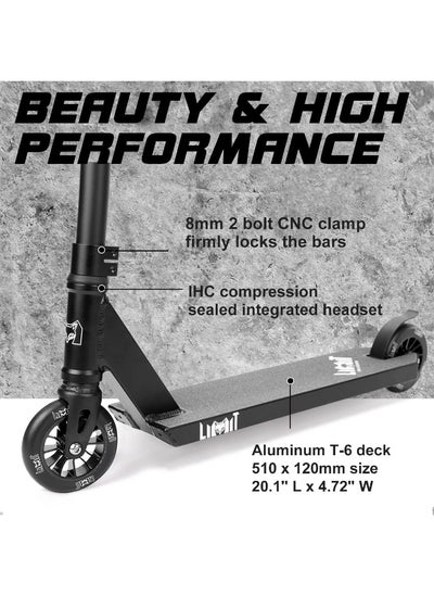 Buy Trick Scooter-Intermediate and Beginner Stunt Scooter Suitable for Children, Teenagers and Adults 8 Years Old and Above in UAE