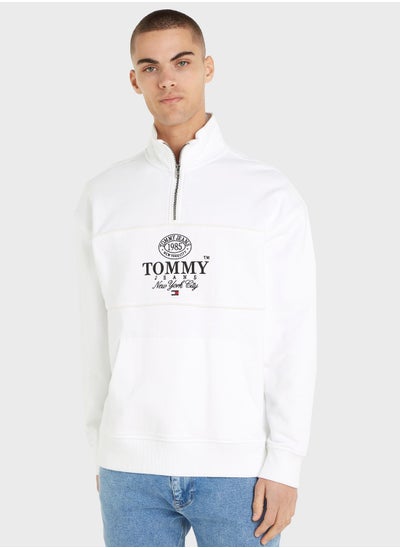 Buy Graphic Half Zip Sweatshirt in UAE