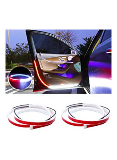 Buy Interior Car Door Led Strip Lights 2 Pcs Flexible Dual Color Strip Light & Sequential Switchback Safety Light Used For Lighting Decoration in Egypt
