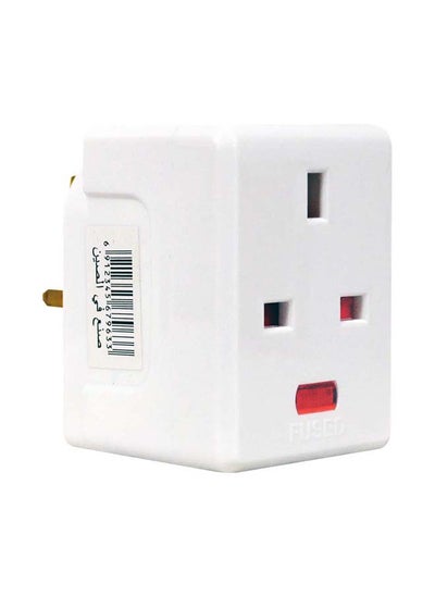 Buy UK 3 way type travel Plug Adapter, 3 Pin Power Plug Adapter for UK Plug , Multi Plug in UAE