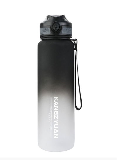 Buy Sports Water Bottle  Protein Shaker Outdoor Travel Portable Leakproof Drinkware Plastic Drink Bottle BPA Free 1000mL in UAE