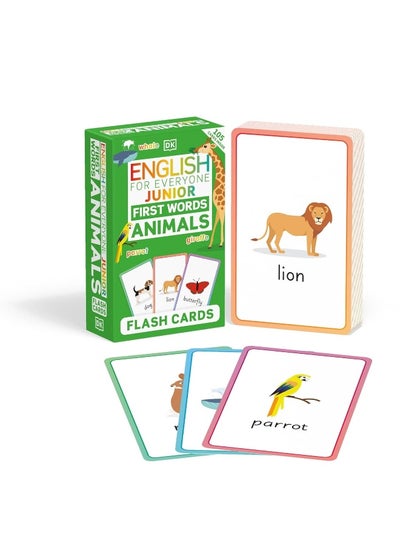 اشتري English for Everyone Junior First Words Animals Flash Cards في الامارات