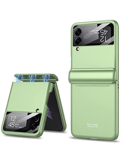 Buy amsung Z Flip 4 Case, Galaxy Z Flip 4 Case with Hinge Protection Samsung Flip 4 Case with Screen Protector Compatible with Samsung Galaxy Z Flip 4 5G, Matcha Green in Egypt