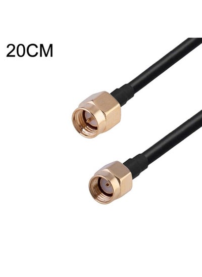 اشتري RP-SMA Male to SMA Male RG174 RF Coaxial Adapter Cable, Length: 20cm في السعودية