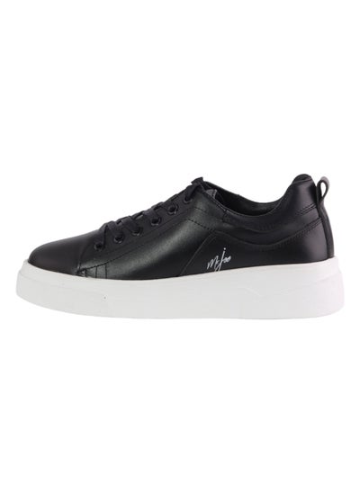 Buy Plain Lace Up Genuine Leather Platform Sneakers For Women in Egypt