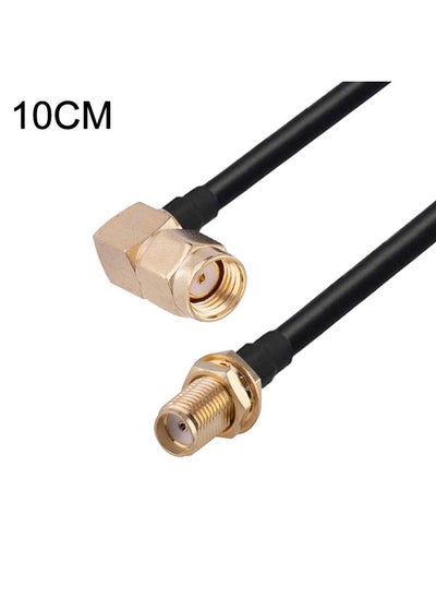 اشتري PR-SMA Male Elbow to SMA Female RG174 RF Coaxial Adapter Cable, Length: 10cm في السعودية