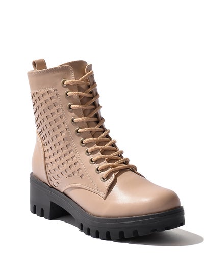 Buy Half Boot Leather-Beige in Egypt