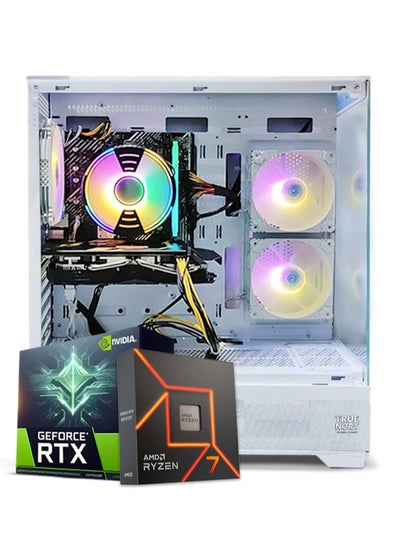 اشتري True Nort Gaming PC، AMD Ryzen 7-5800X، RTX 4060، 16 جيجابايت ذاكرة وصول عشوائي، 1 تيرابايت SSD، ويندوز 11 برو، علبة بيضاء في الامارات