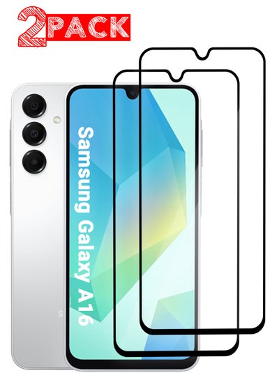 اشتري (for Galaxy A16 ) 2Pack Tempered Glass Screen Protector Anti-Scratch Case Friendly HD Clear Protective Film في الامارات