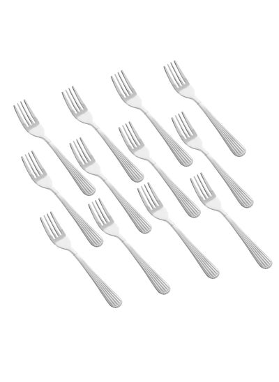 Buy Japanese metal sweet fork set, 12 pieces in Saudi Arabia