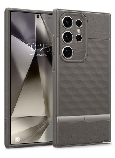 Buy Caseology Parallax Case compatible with Samsung Galaxy S24 Ultra Case 5G, [Enhanced Ergonomic Design] Military Grade Drop Tested (2024) - Ash Gray in UAE