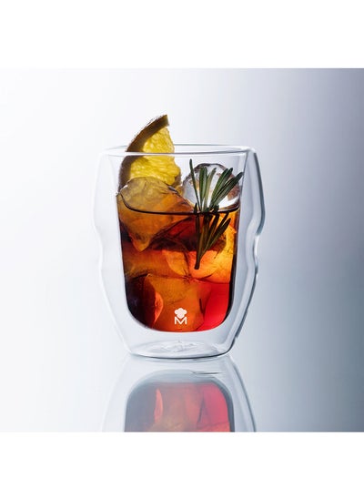 اشتري MIXOLOGY DOUBLE WALL 2 PC ROC GLASS SET في الامارات