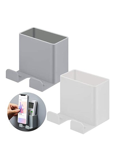 Buy Bed Side Shelf, Multipurpose Storage Box, Wall Mount Phone Holders Adhesive Wall Phone Storage Box Wall Mounted Phone Holder Wall Smartphone Stand for Home Bedroom Bathroom Kitchen Office in UAE