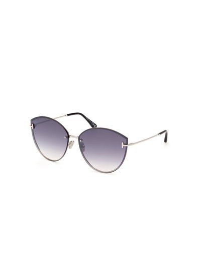 Buy Women's Cat Eye Shape Metal Sunglasses FT110616C63 Lens Size: 63 Millimeter - Shiny Palladium in Saudi Arabia